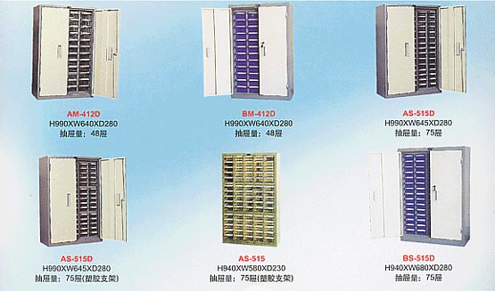 75抽零件柜(带门)