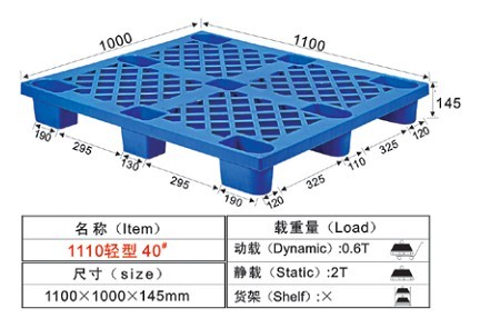 40#单面圆角塑料卡板